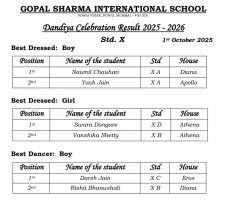 Std X Dandiya Celebration